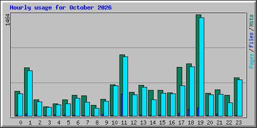 Hourly usage for October 2026
